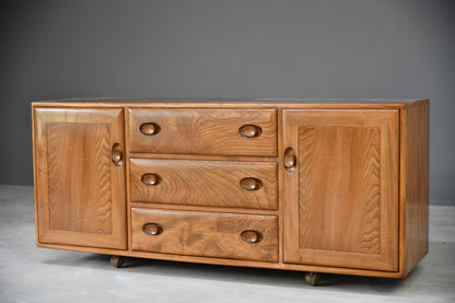 Retro Ercol Elm Sideboard - Kernow Furniture