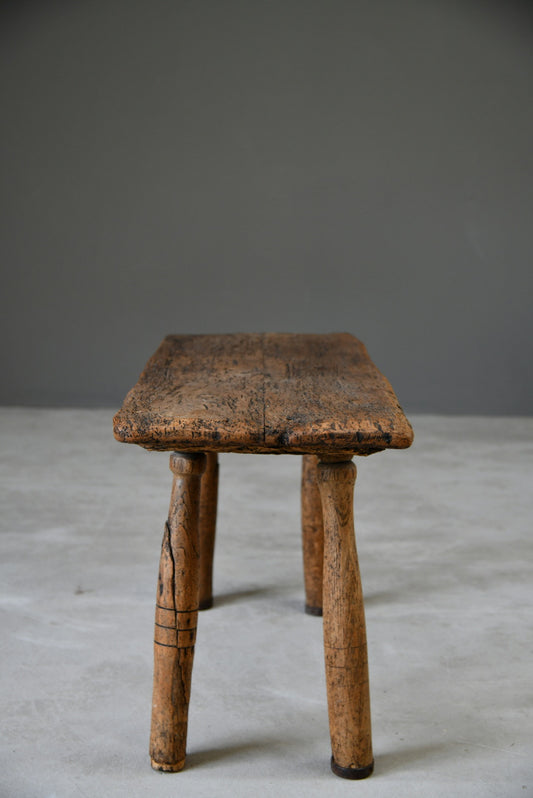 Antique Vernacular Primitive Pig Bench Table - Kernow Furniture
