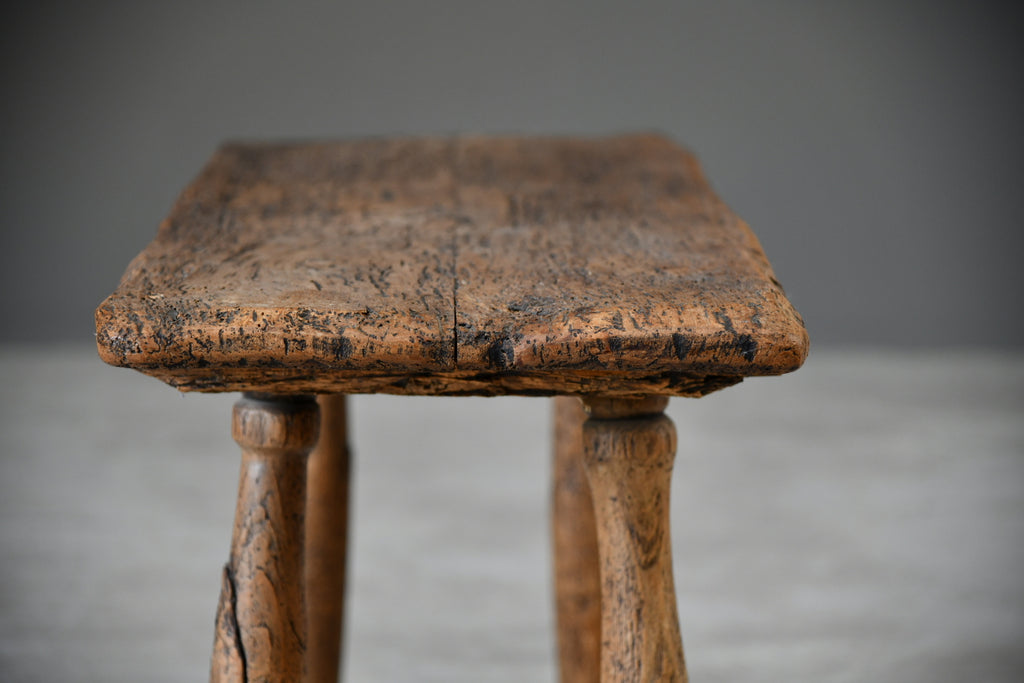 Antique Vernacular Primitive Pig Bench Table - Kernow Furniture