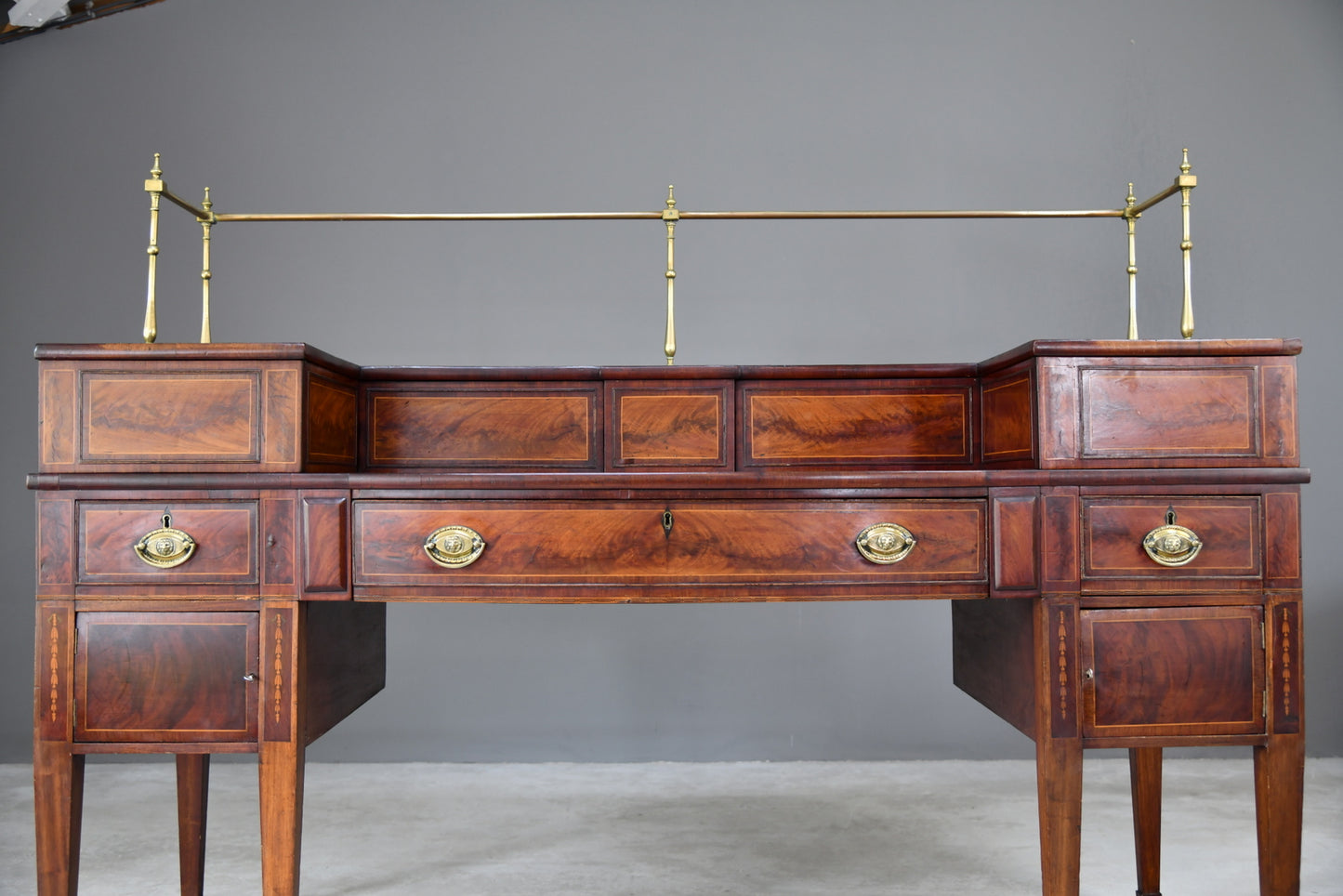 Large Regency Mahogany Sideboard Server - Kernow Furniture