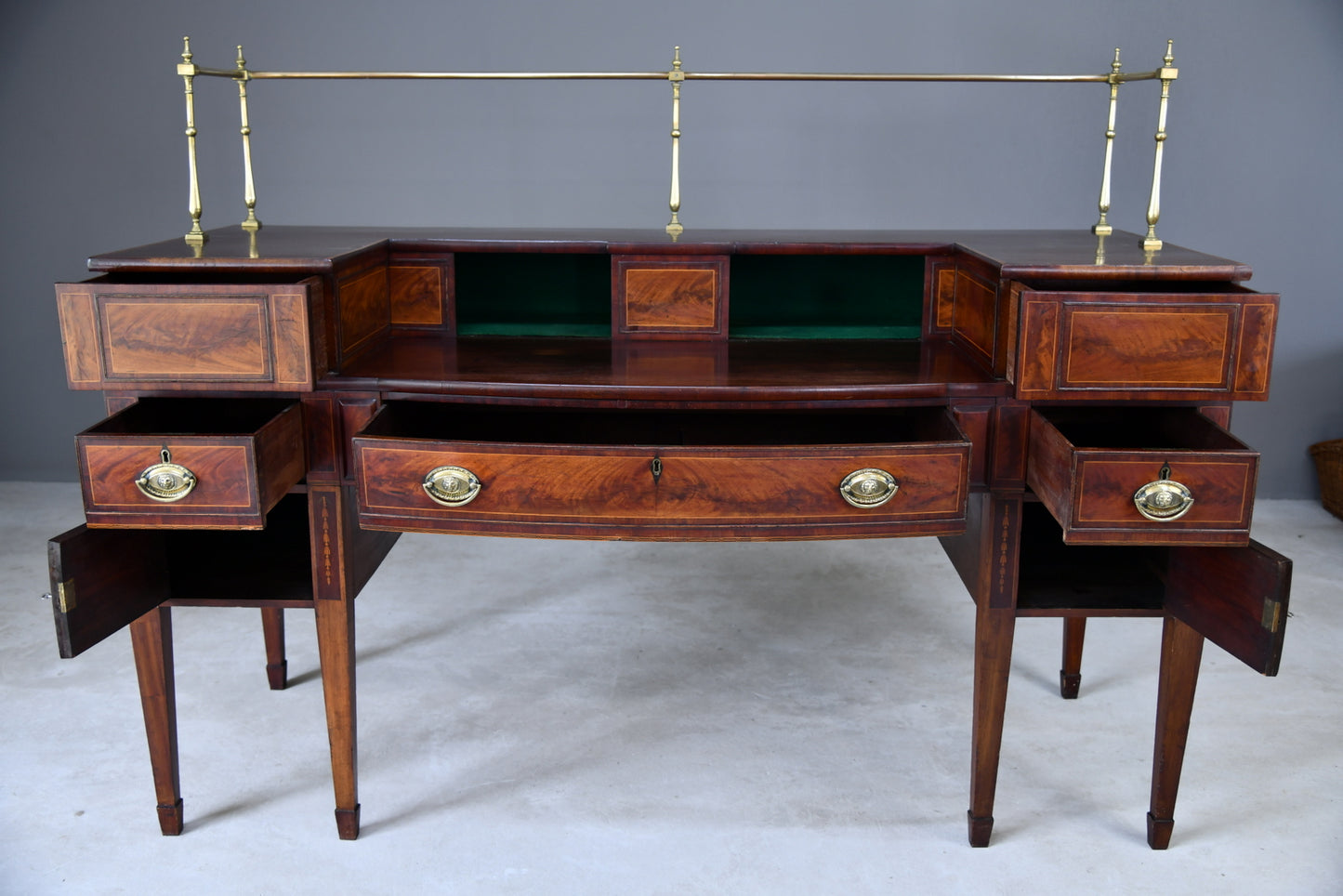 Large Regency Mahogany Sideboard Server - Kernow Furniture