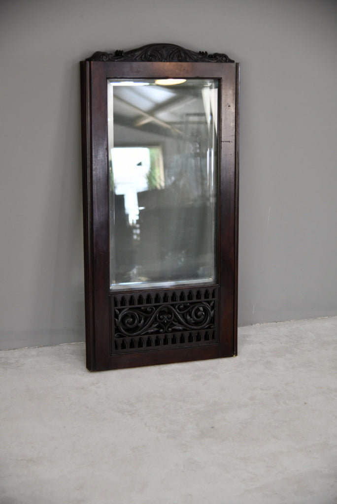 Antique Mahogany Glazed Screen - Kernow Furniture