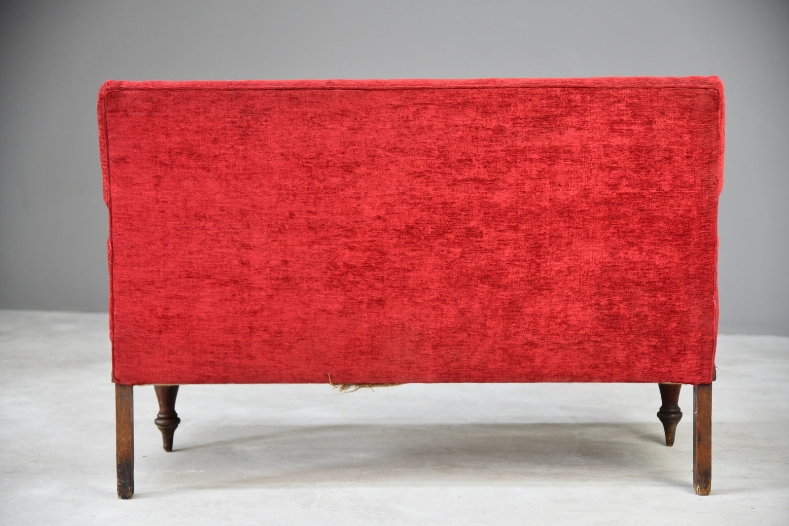 Small Victorian Upholstered Bench - Kernow Furniture