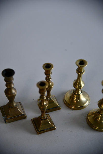 Miniature Brass Candlesticks - Kernow Furniture