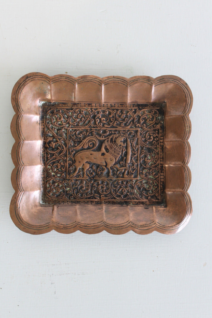 Indian Pressed Copper Tray - Kernow Furniture