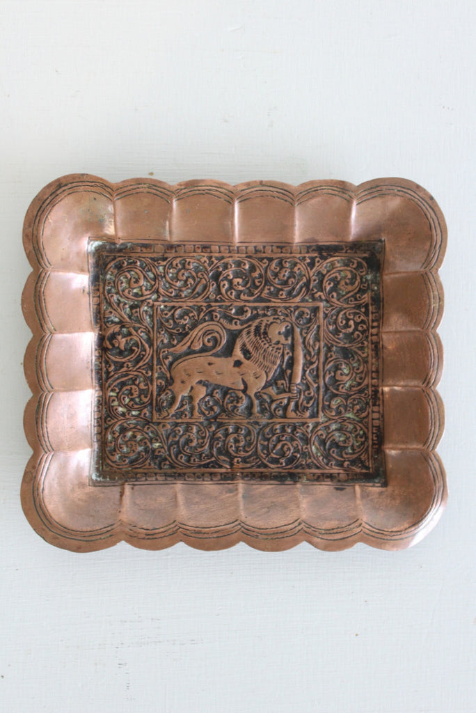 Indian Pressed Copper Tray - Kernow Furniture