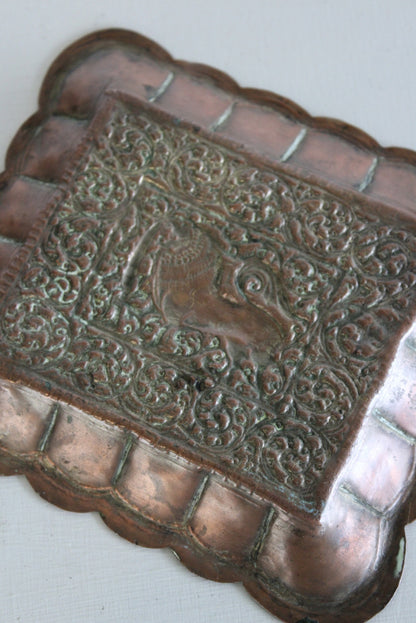 Indian Pressed Copper Tray - Kernow Furniture