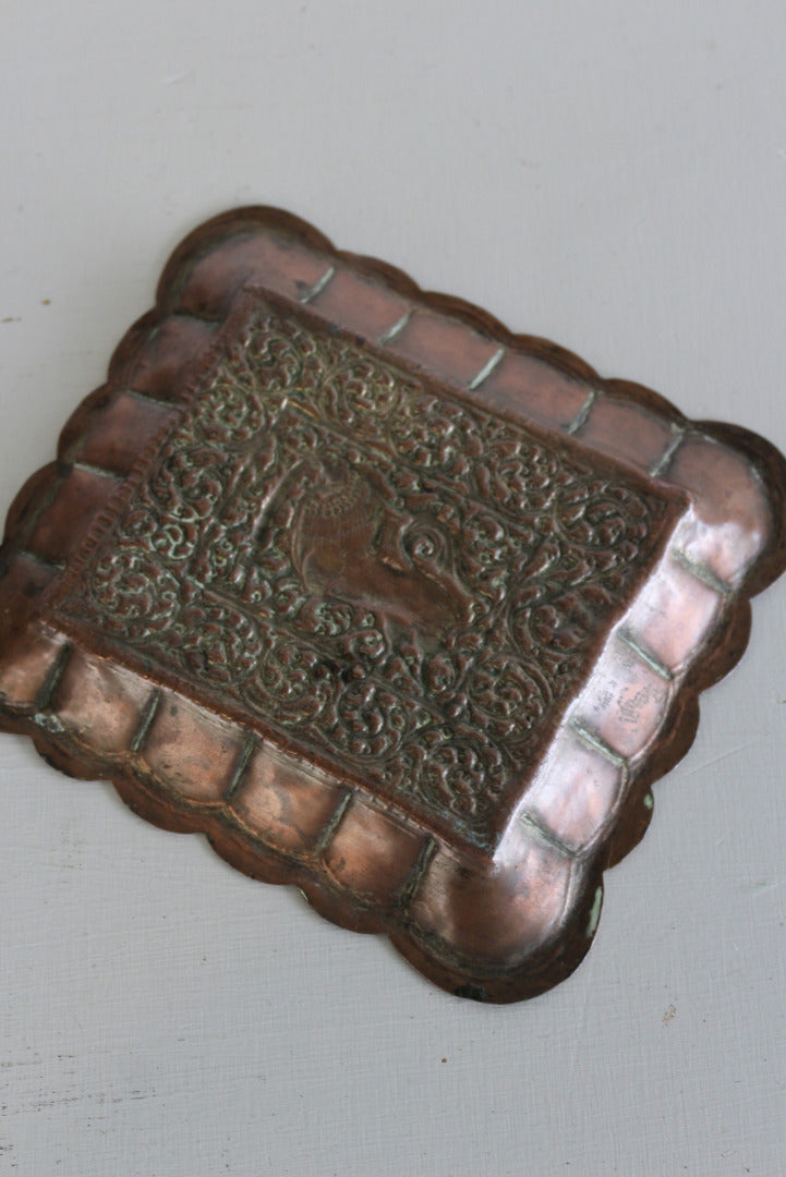 Indian Pressed Copper Tray - Kernow Furniture