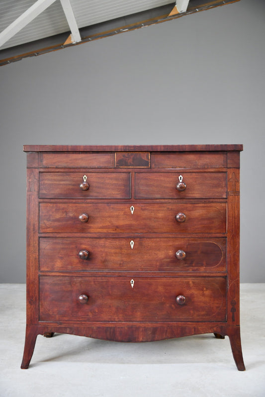 Antique Mahogany Chest of Drawers - Kernow Furniture