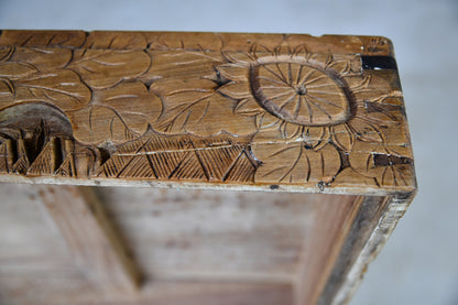 Carved Oriental Camphor Chest - Kernow Furniture