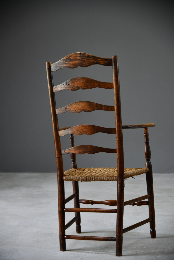 Antique Elm Beech Ladderback - Kernow Furniture