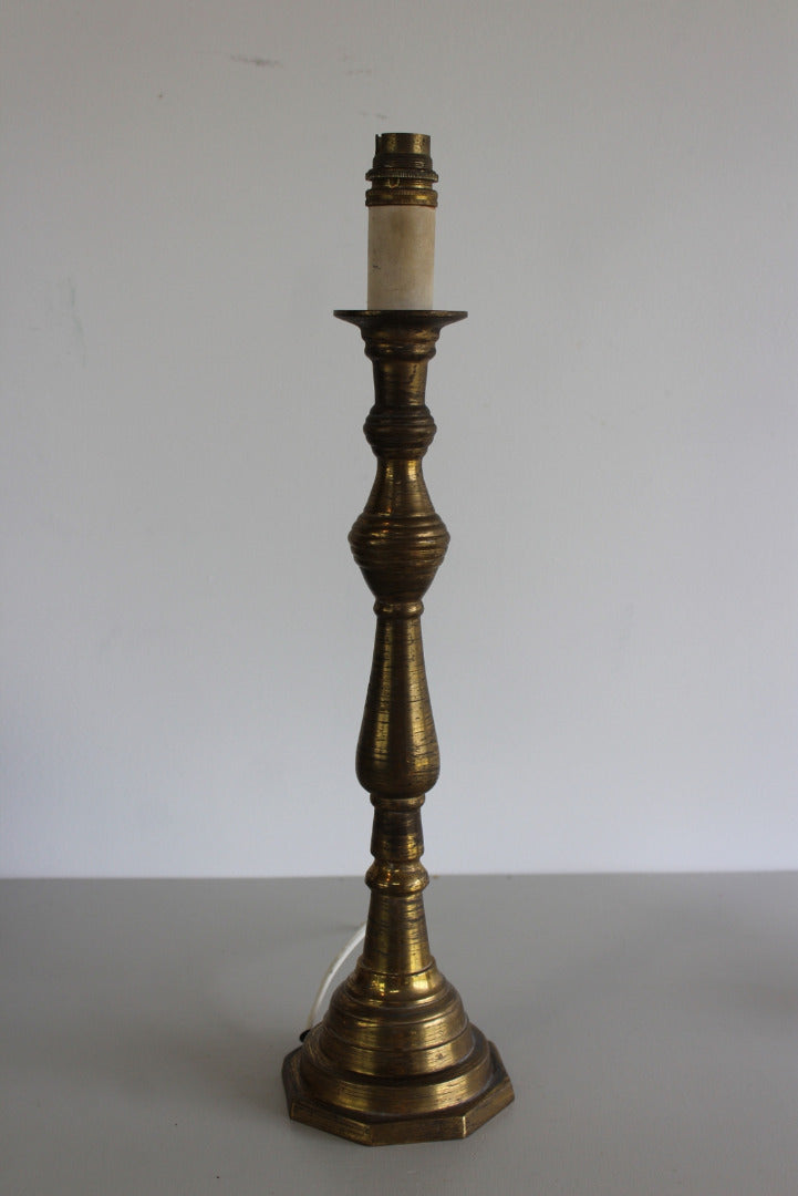 Traditional Brass Table Lamp - Kernow Furniture