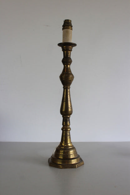 Traditional Brass Table Lamp - Kernow Furniture