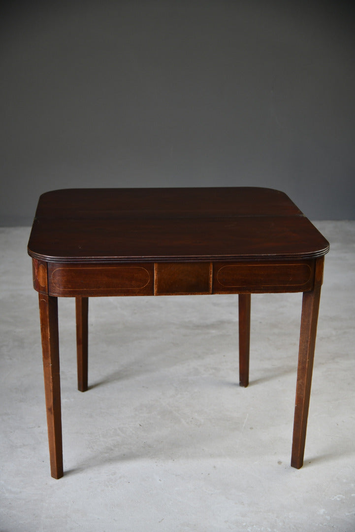 Antique Mahogany Tea Side Table - Kernow Furniture