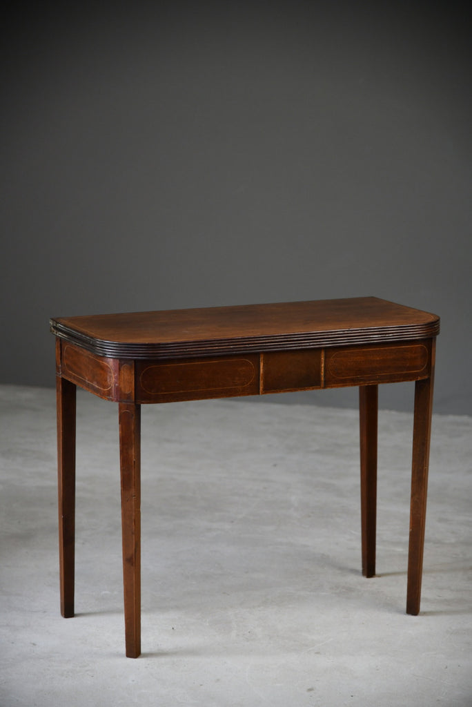 Antique Mahogany Tea Side Table - Kernow Furniture