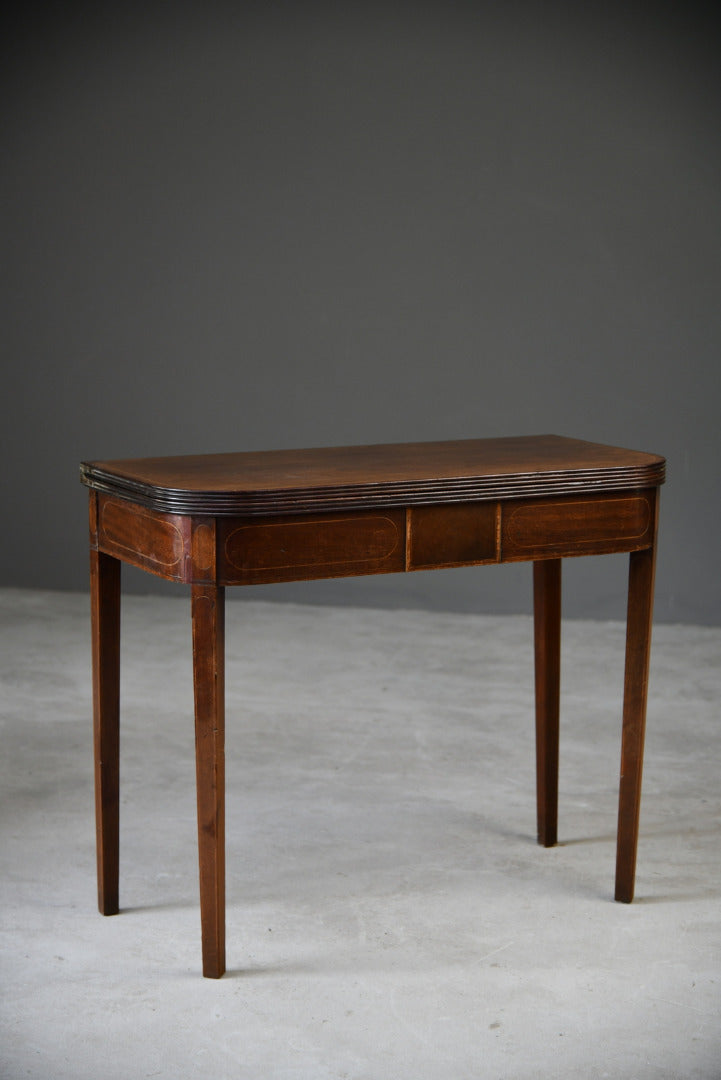 Antique Mahogany Tea Side Table - Kernow Furniture