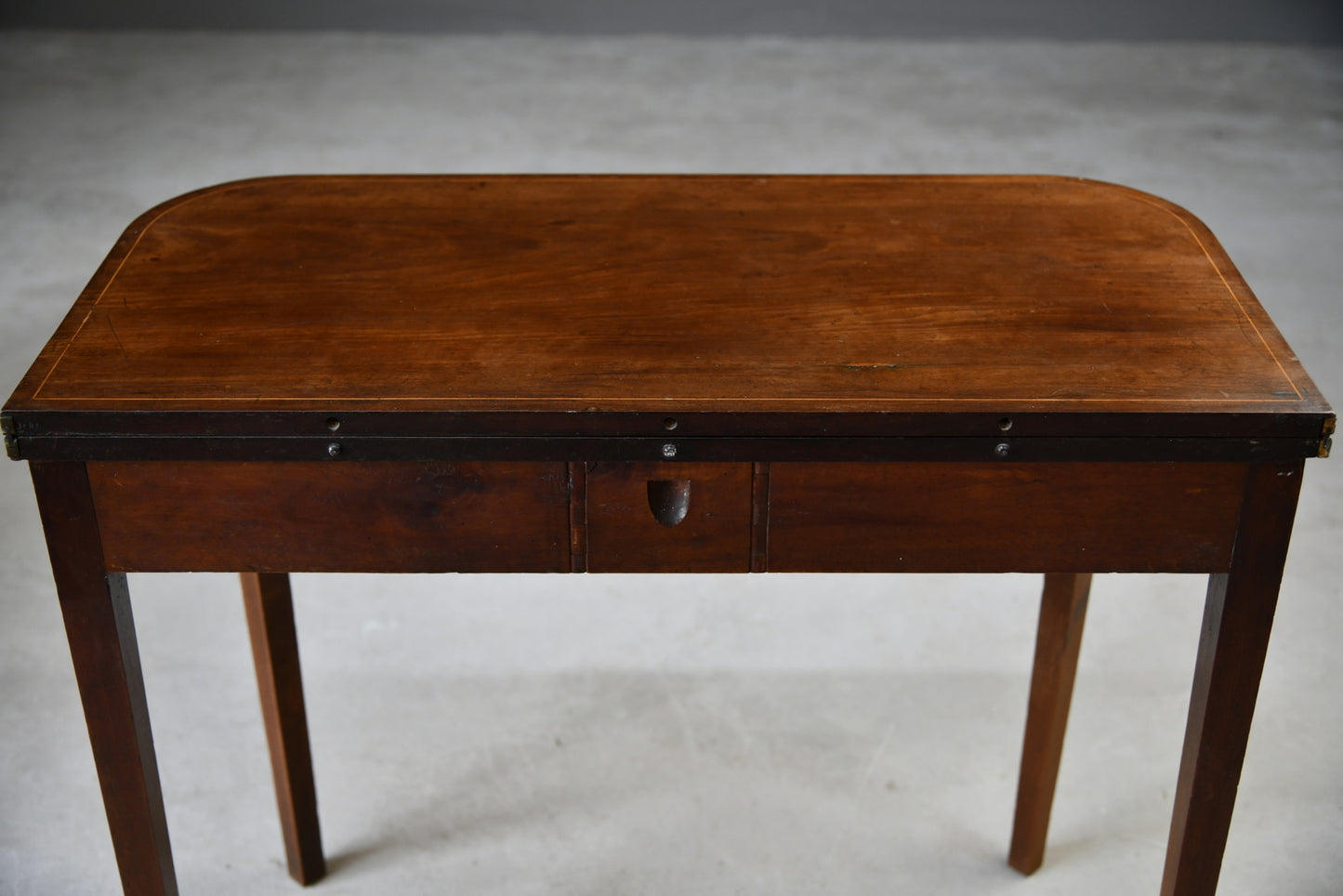 Antique Mahogany Tea Side Table - Kernow Furniture