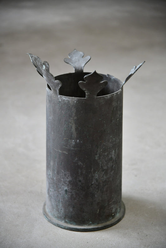 WWII Brass Artillery Shell Poker Stand Trench Art - Kernow Furniture