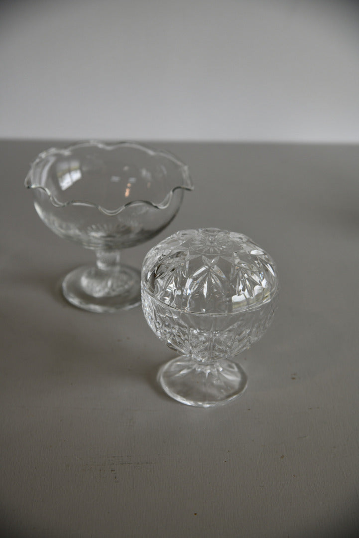 Covered Glass Pot & Bowl - Kernow Furniture