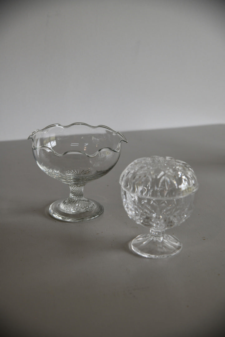 Covered Glass Pot & Bowl - Kernow Furniture