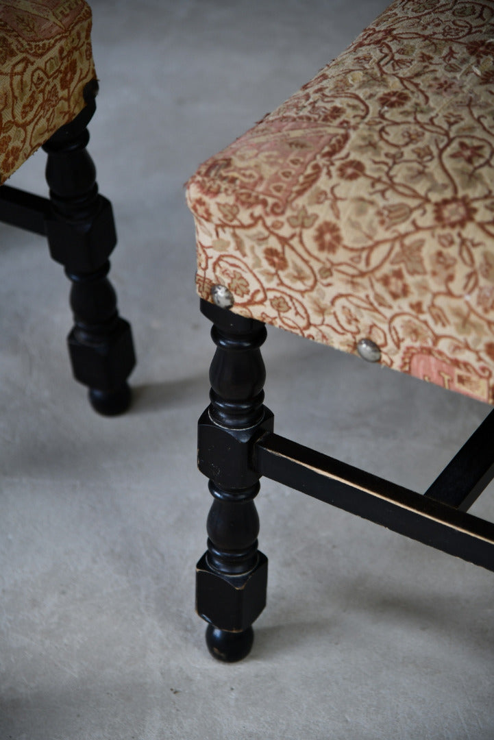 Pair Upholstered Dining Chairs - Kernow Furniture