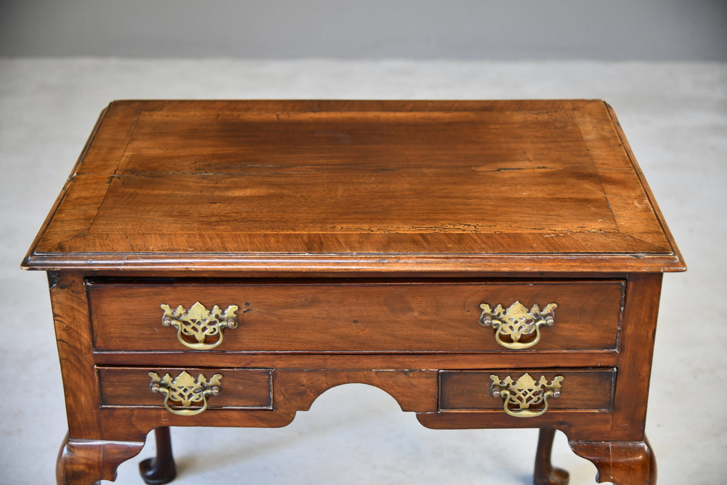 Antique Georgian Walnut Low Boy - Kernow Furniture