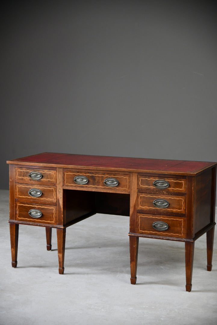 Antique Style Mahogany Desk - Kernow Furniture