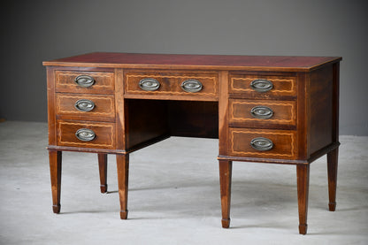 Antique Style Mahogany Desk - Kernow Furniture