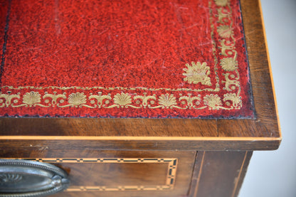 Antique Style Mahogany Desk - Kernow Furniture