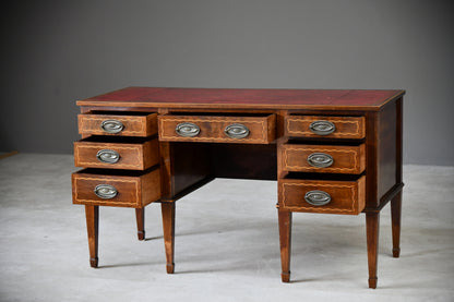 Antique Style Mahogany Desk - Kernow Furniture