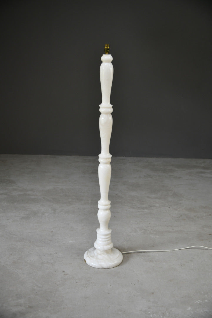 Vintage Alabaster Marble Floor Lamp - Kernow Furniture