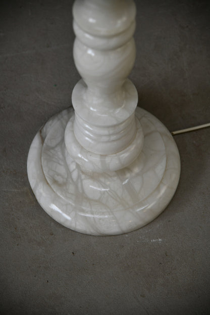 Vintage Alabaster Marble Floor Lamp - Kernow Furniture