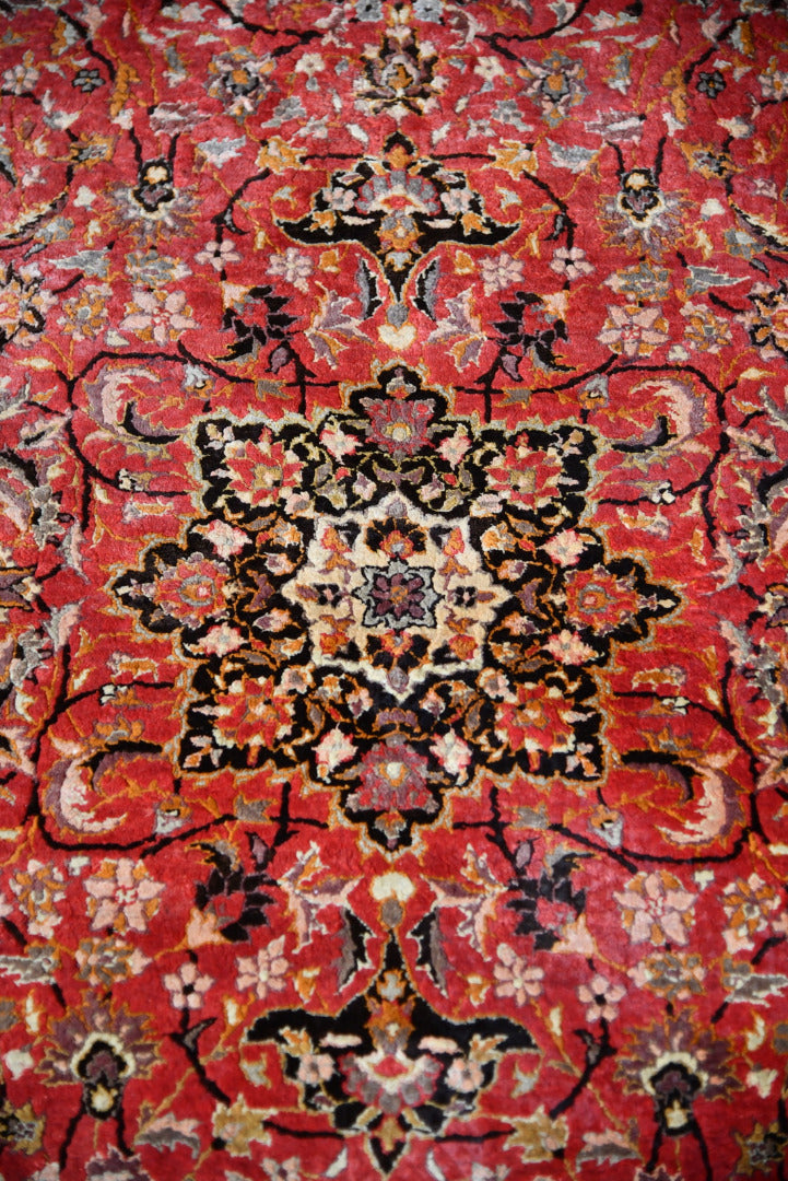 Pink Eastern Kashmir Silk Rug - Kernow Furniture