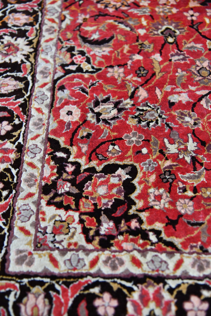 Pink Eastern Kashmir Silk Rug - Kernow Furniture
