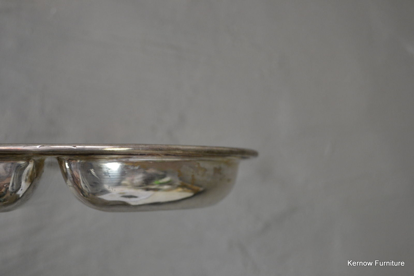 Vintage EPNS Oval Divided Serving Dish Bowl - Kernow Furniture