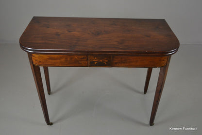 Regency Mahogany Tea Table - Kernow Furniture