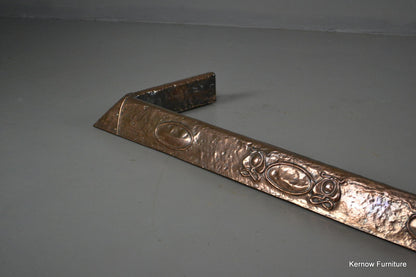 Art Nouveau Copper Fire Fender - Kernow Furniture