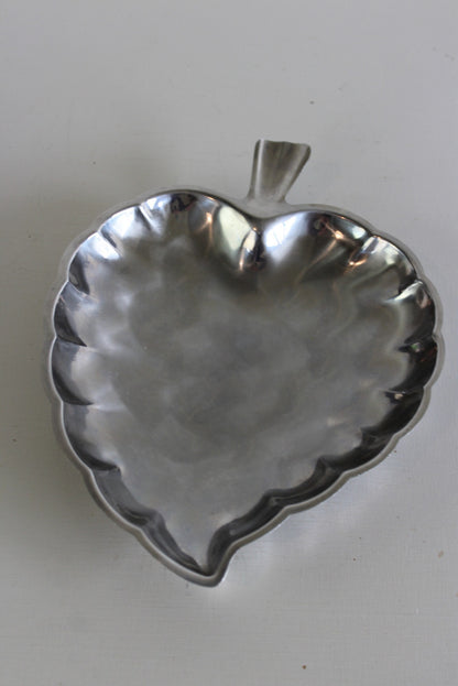 Vintage Stainless Leaf Dish - Kernow Furniture