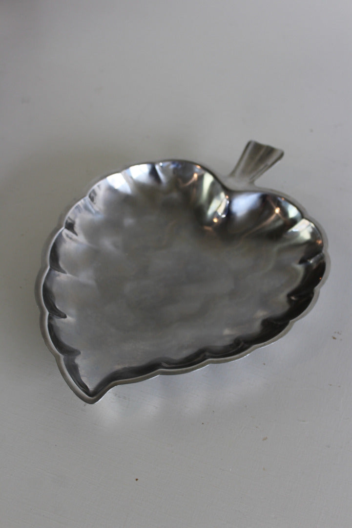 Vintage Stainless Leaf Dish - Kernow Furniture