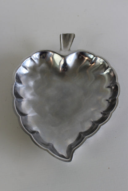 Vintage Stainless Leaf Dish - Kernow Furniture