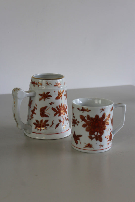 Vintage Japanese Porcelain Ware Mugs - Kernow Furniture