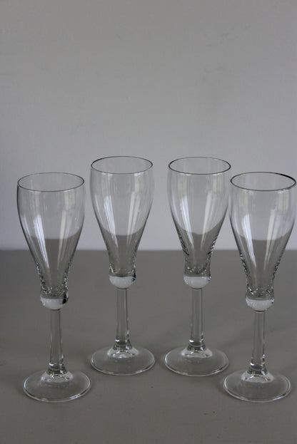 4 Champagne Glasses - Kernow Furniture