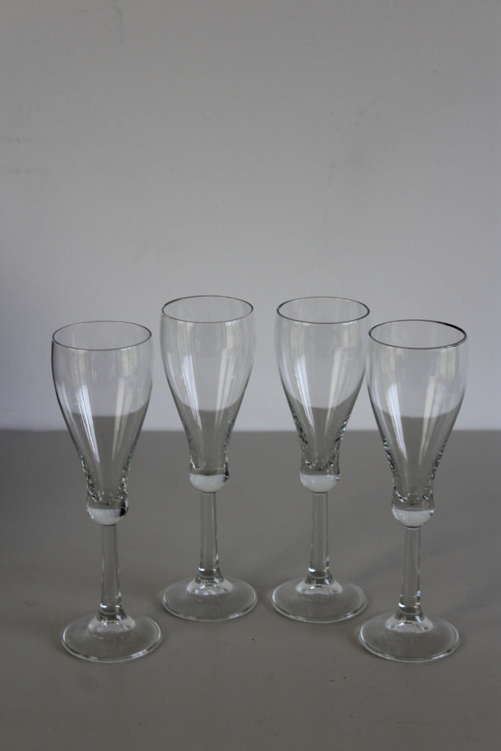 4 Champagne Glasses - Kernow Furniture