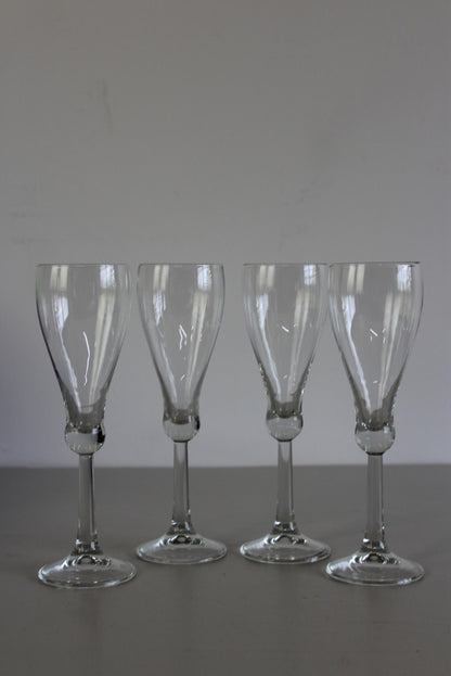 4 Champagne Glasses - Kernow Furniture