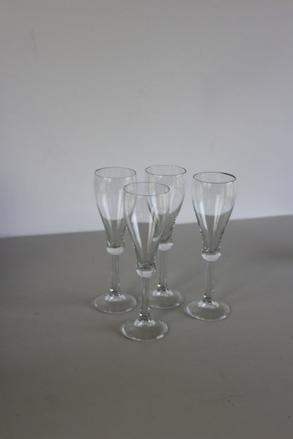 4 Champagne Glasses - Kernow Furniture