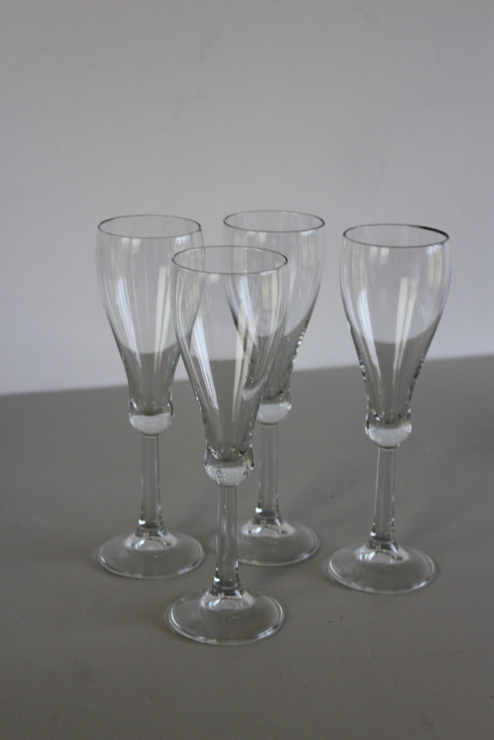 4 Champagne Glasses - Kernow Furniture