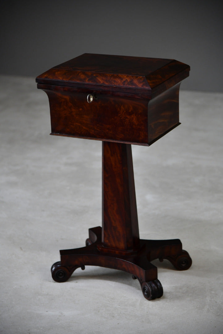 Victorian Mahogany Tea Poy - Kernow Furniture