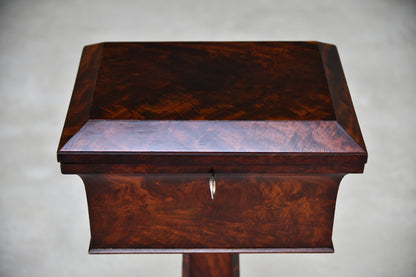 Victorian Mahogany Tea Poy - Kernow Furniture