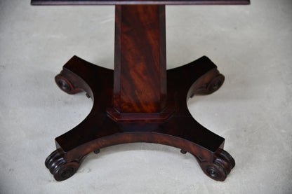 Victorian Mahogany Tea Poy - Kernow Furniture