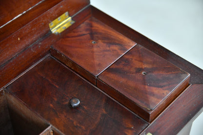 Victorian Mahogany Tea Poy - Kernow Furniture